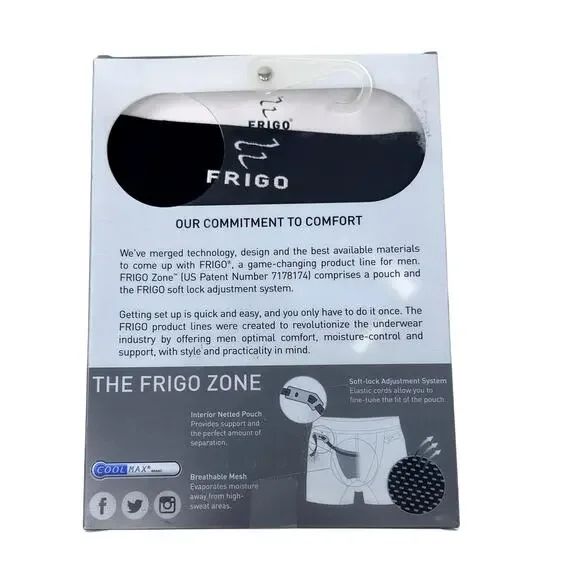 NEW IN BOX FRIGO Men's cool max collection trunks size small (28-31) 3" inseam - Picture 3 of 4